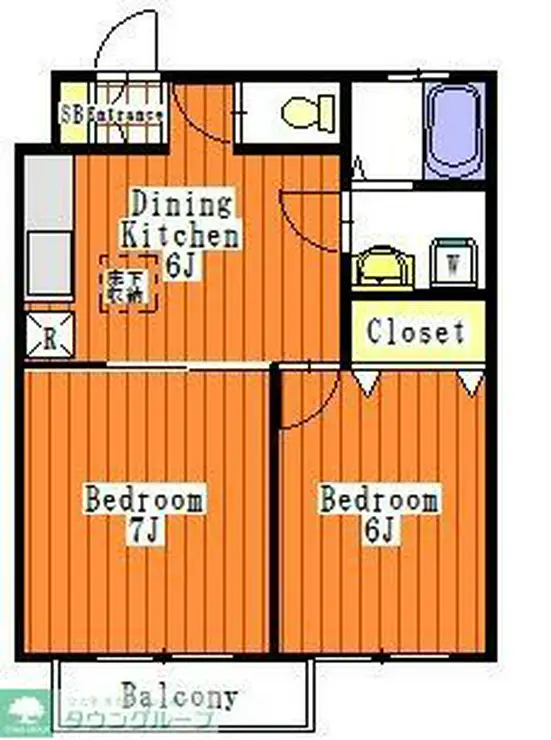 サンライトパレス 1階階 間取り