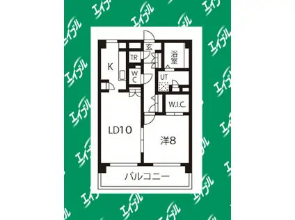 エルーデメイファ(1LDK/1階)の間取り写真