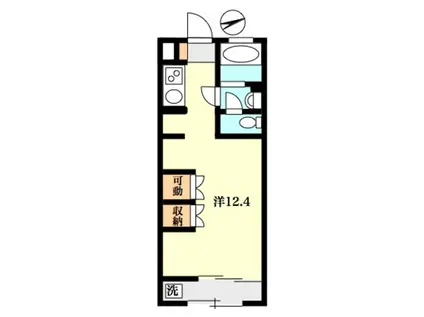 LUMINOUSU ASAHIDAI(ワンルーム/2階)の間取り写真