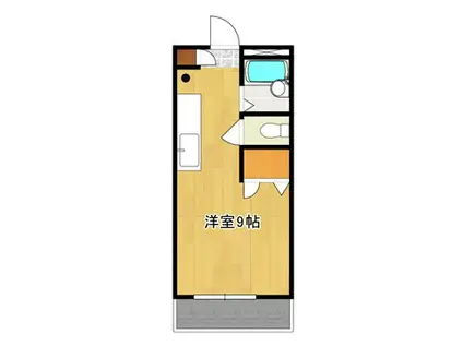 コスタデルソル21ST(ワンルーム/1階)の間取り写真