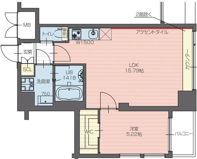 プレジオ長田(1LDK/5階)の間取り写真