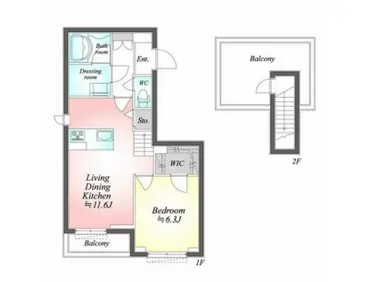 シャーメゾン ノア(1LDK/3階)の間取り写真