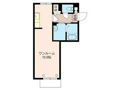 シャーメゾンSUMIRE(ワンルーム/1階)の間取り写真