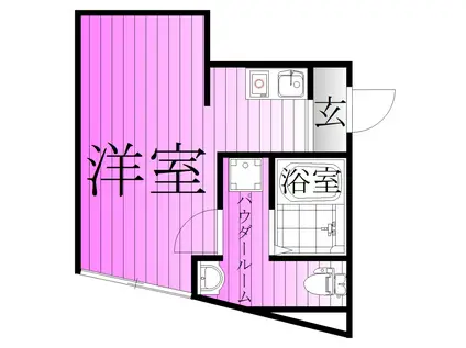 レオーネ千住新橋(1K/3階)の間取り写真