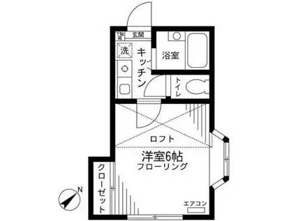 アネックス東川口10期(1K/2階)の間取り写真