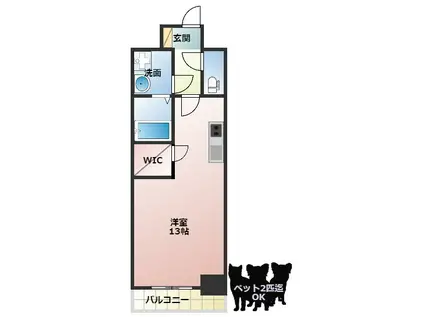 PHOENIX難波イースト(ワンルーム/6階)の間取り写真