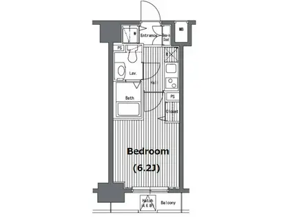 ガラ・グランディ日本橋(1K/9階)の間取り写真