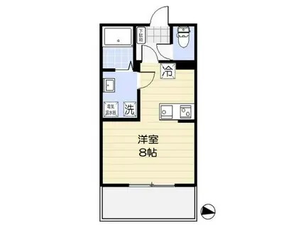 アリエル関町北 旧練馬区関町北5丁目計画(ワンルーム/4階)の間取り写真