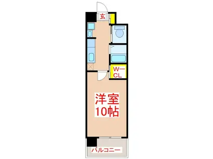 メゾンデアレグリア照国(1K/5階)の間取り写真