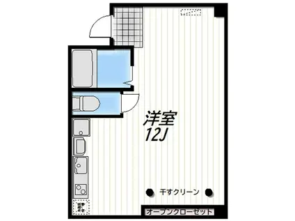 LUCA(ワンルーム/3階)の間取り写真