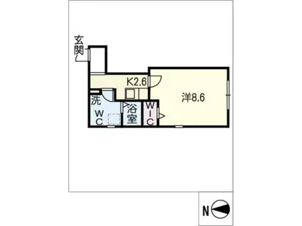 田面ソフィアスクエア(1K/1階)の間取り写真