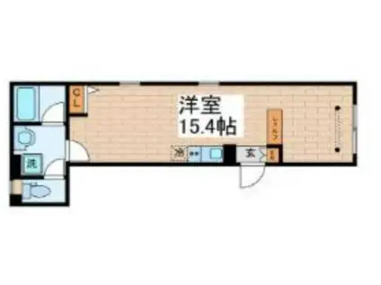 SKY RESIDENCE 新御徒町(ワンルーム/2階)の間取り写真