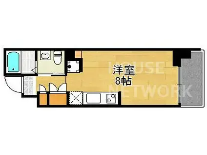 古2都COCOTTE(ワンルーム/3階)の間取り写真