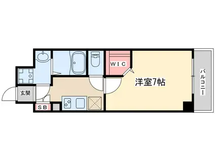 ジェイブライト梅田北(1K/8階)の間取り写真