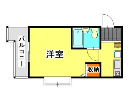 ラレーブ津田沼IV(ワンルーム/3階)の間取り写真
