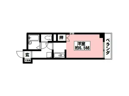 CITY POINT 松鴻町(ワンルーム/2階)の間取り写真