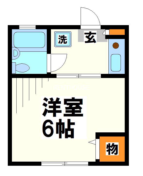 エスペランサ調布(1K/2階)の間取り写真