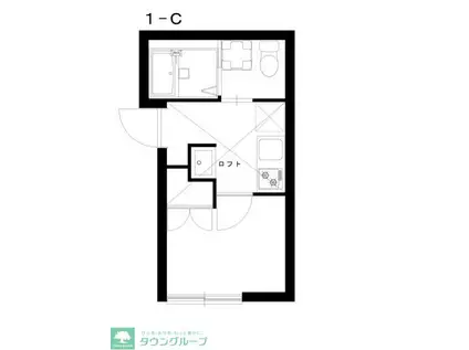 FABLISS生田(ワンルーム/1階)の間取り写真