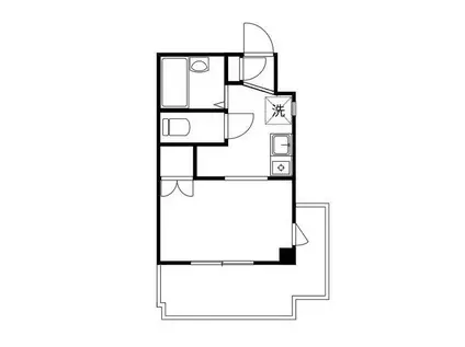 代田プライムコート(1K/4階)の間取り写真