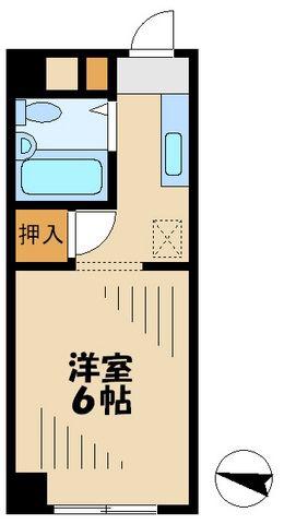 グリーンハイム広瀬(1K/4階)の間取り写真
