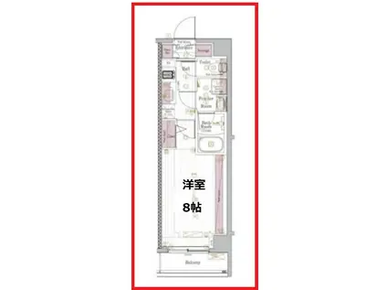 ブライズ清澄白河ドゥエ(1K/1階)の間取り写真