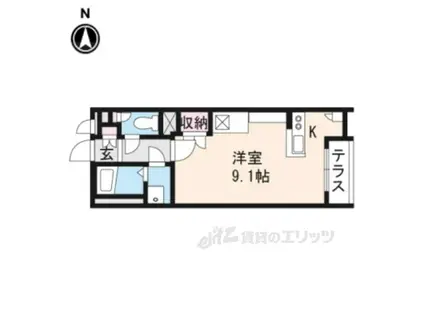 レオネクストノーム(ワンルーム/2階)の間取り写真