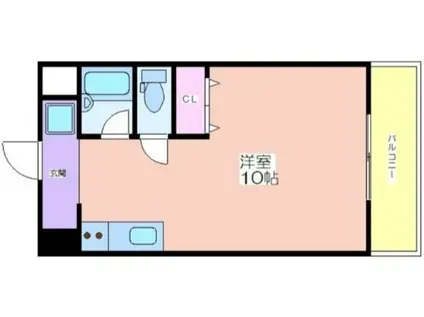 第3ハイツスリーアロー(ワンルーム/1階)の間取り写真