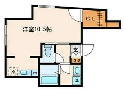 プエブロ御茶ノ水(ワンルーム/1階)の間取り写真