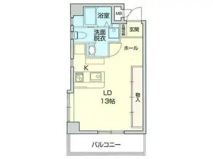 LIFE INN 桜山 西館(ワンルーム/5階)の間取り写真