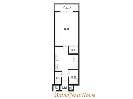 マンションエム(1K/4階)の間取り写真