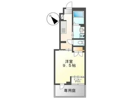 メゾン・ド・リヴィエール(1K/1階)の間取り写真