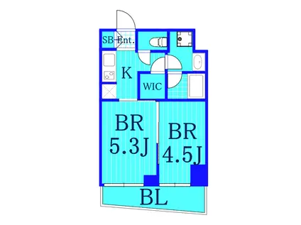 エキュームカワサキ(2K/7階)の間取り写真