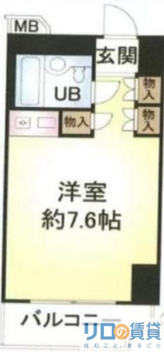 メゾン第5新大阪(ワンルーム/11階)の間取り写真
