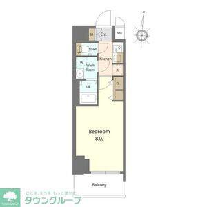 S-RESIDENCE高岳BRESA(1K/5階)の間取り写真