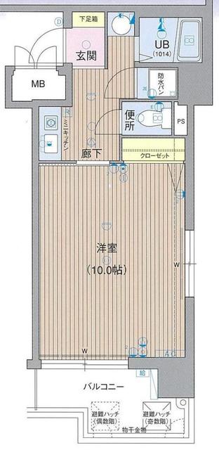 CITYLIFE新大阪(1K/5階)の間取り写真
