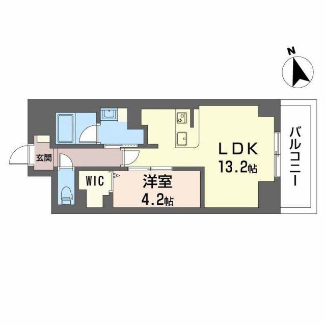 サンエール南堀江(1LDK/2階)の間取り写真