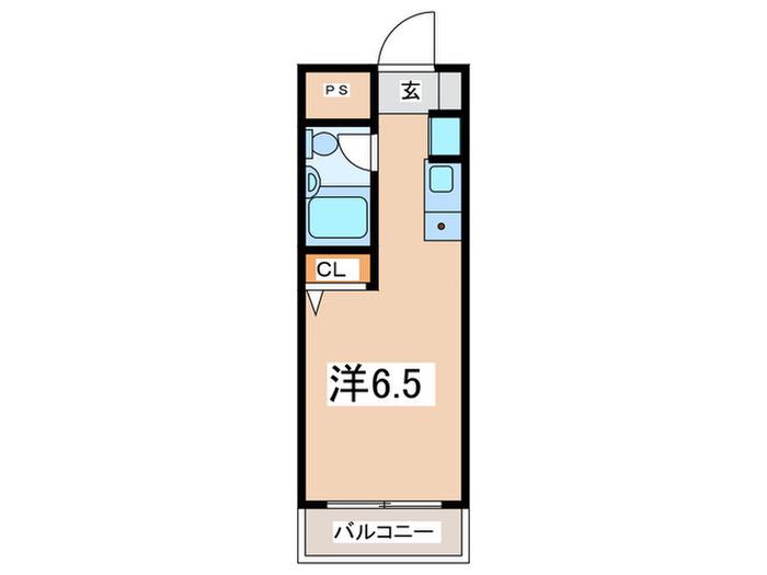 スカイコート日吉第3(ワンルーム/1階)の間取り写真