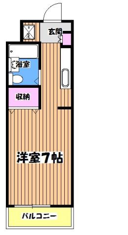 エステート吉武(1K/3階)の間取り写真