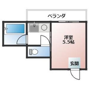 サンライズ伊伝居(ワンルーム/3階)の間取り写真