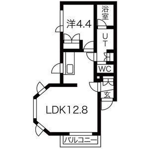 パレス24川村(1LDK/2階)の間取り写真