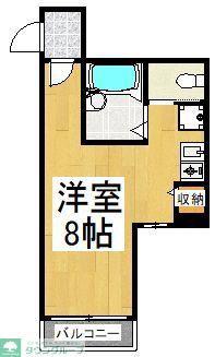 メゾンドプレステージ(1K/3階)の間取り写真