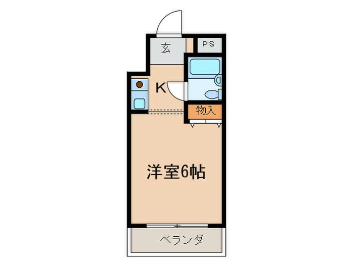 メゾンドセンチュリー(1K/2階)の間取り写真