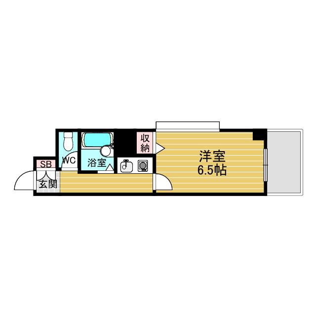 シティハイツ瑞光(1K/5階)の間取り写真