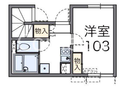 アメニティー清水(1K/1階)の間取り写真