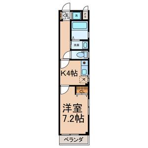 グレース エヌ(1K/3階)の間取り写真