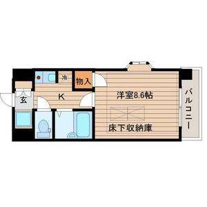 ルーメスト原町(1K/5階)の間取り写真