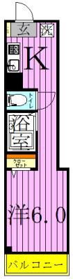 キャッスルなおい(1K/3階)の間取り写真
