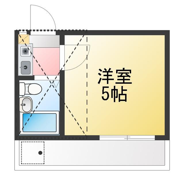 ヒュッゲ荻窪(1K/1階)の間取り写真