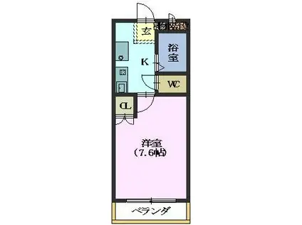 第2小島ビル(1K/2階)の間取り写真