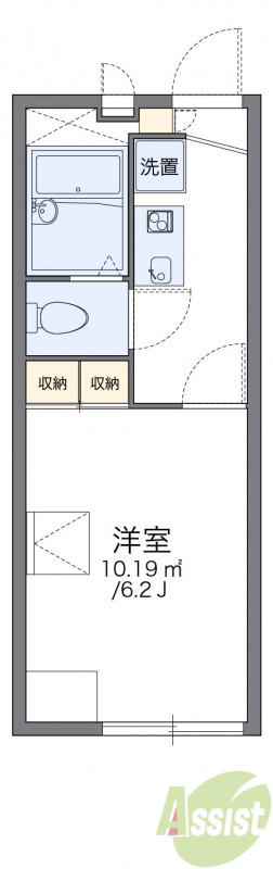 レオパレスWAKABA(1K/1階)の間取り写真